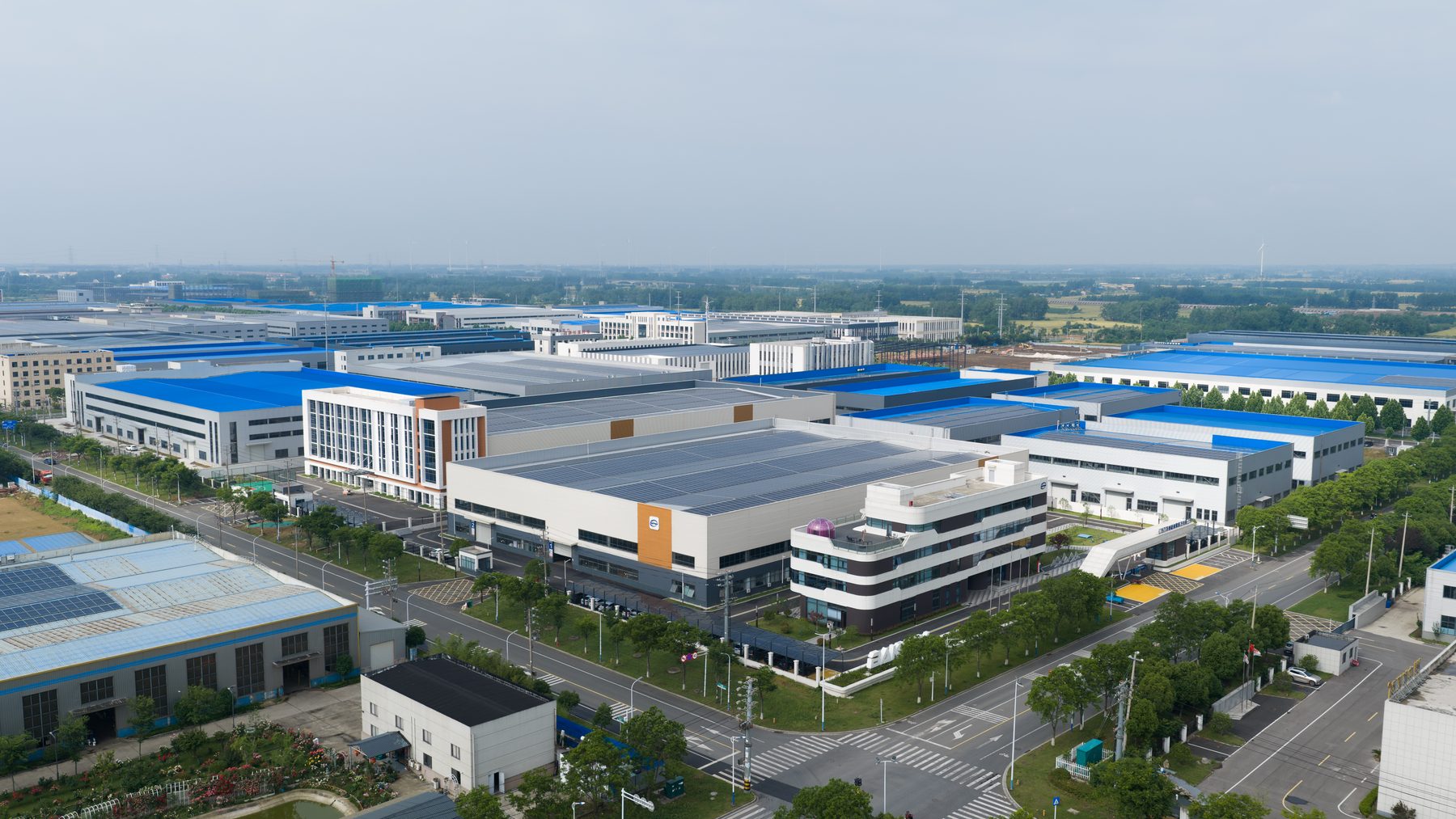 Custom Polycarbonate Sheets from Bakway 1 Bakway polycarbonate sheet factory aerial view in China