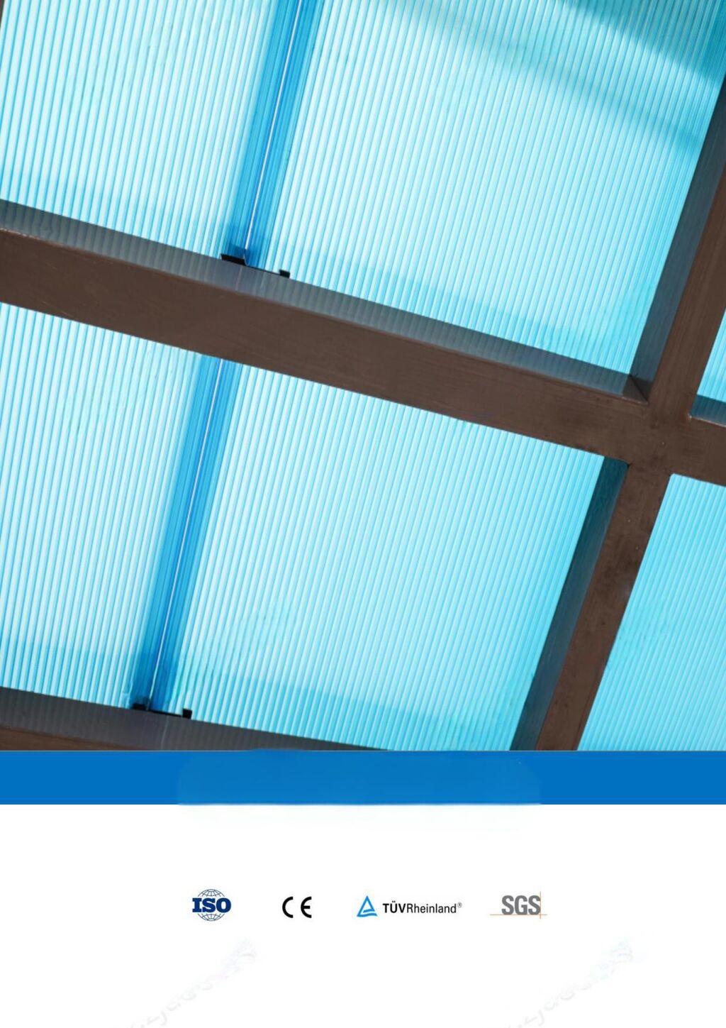 U-lock polycarbonate roofing panel application